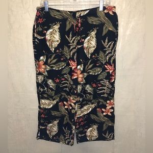 Womens Floral Flowy Pants - White Stag